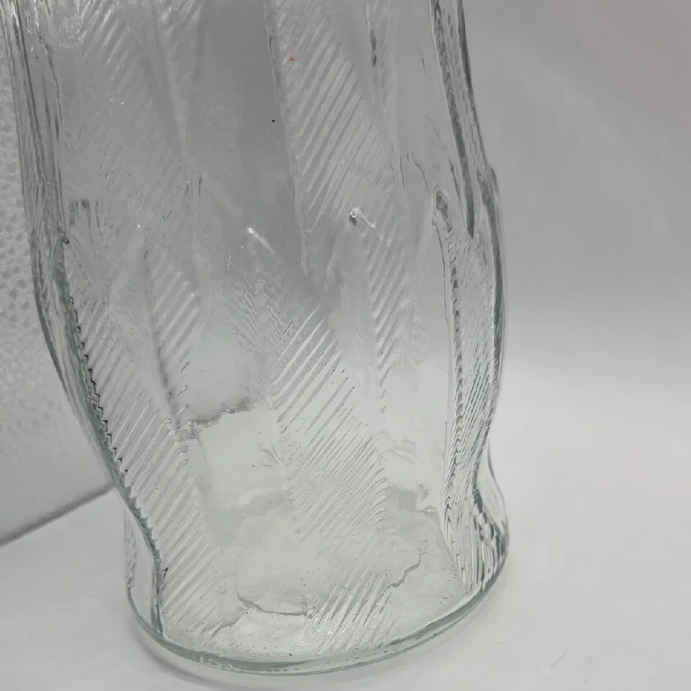 Brody Textured Clear Glass Vase 9.5 Inch